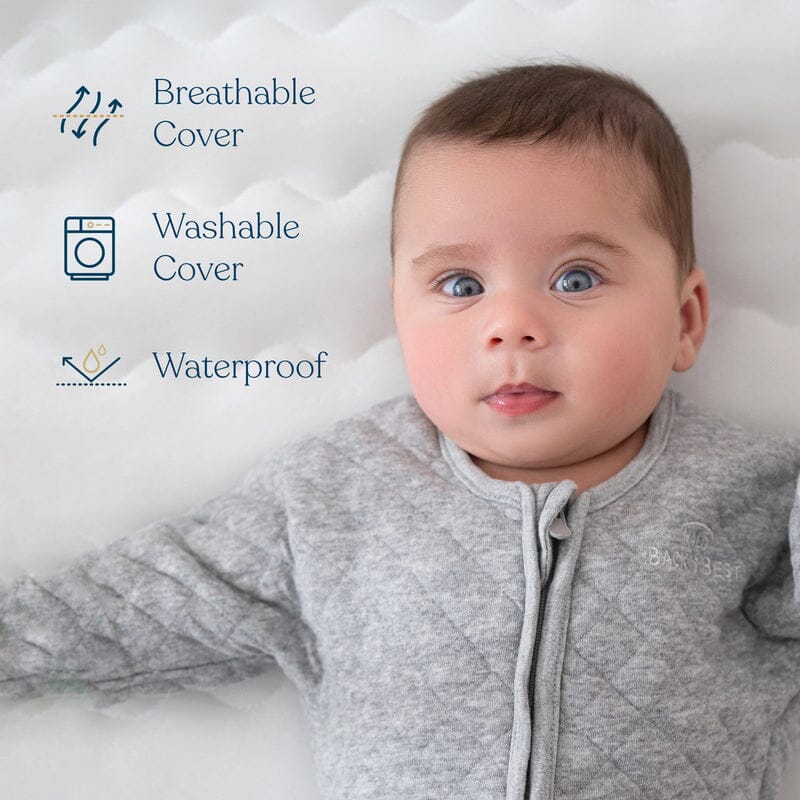 Halo Essential Breathable Crib Mattress - White- Strolleria