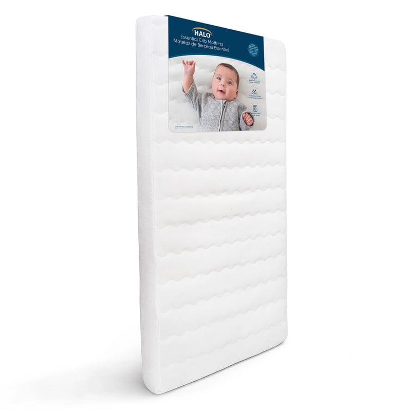 Halo Essential Breathable Crib Mattress - White- Strolleria