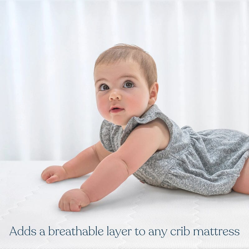 Halo Breathable Crib Mattress Cover - White- Strolleria