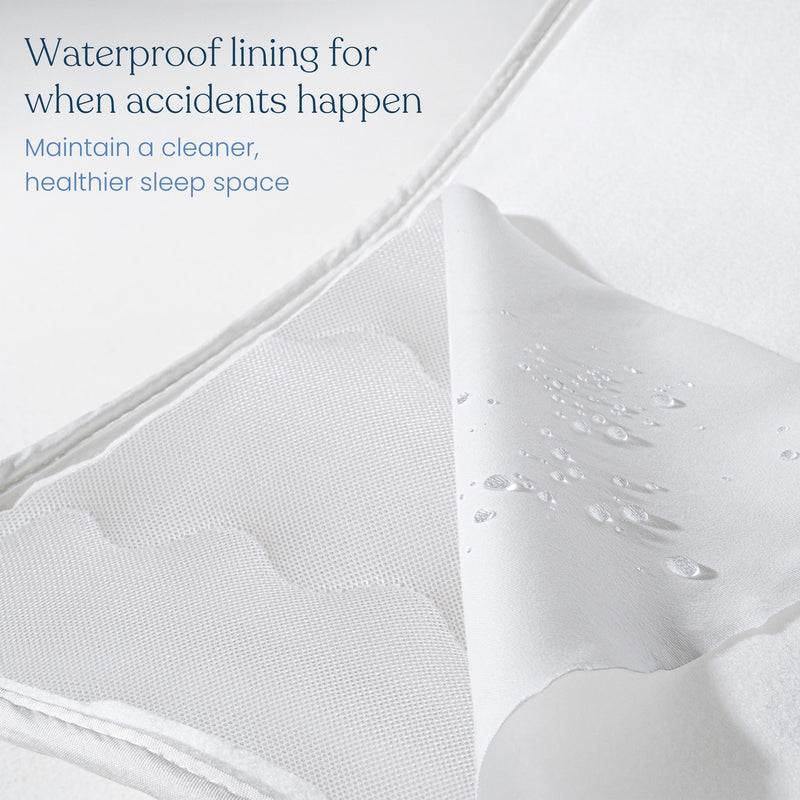 Halo Breathable Crib Mattress Cover - White- Strolleria
