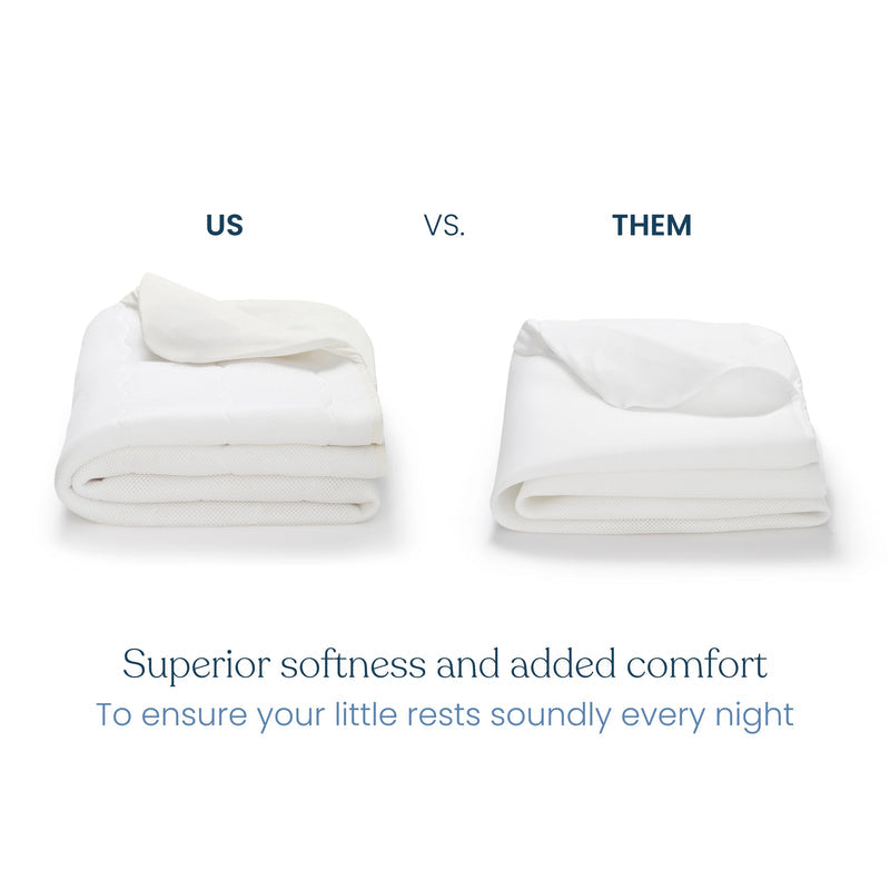 Halo Breathable Crib Mattress Cover - White- Strolleria