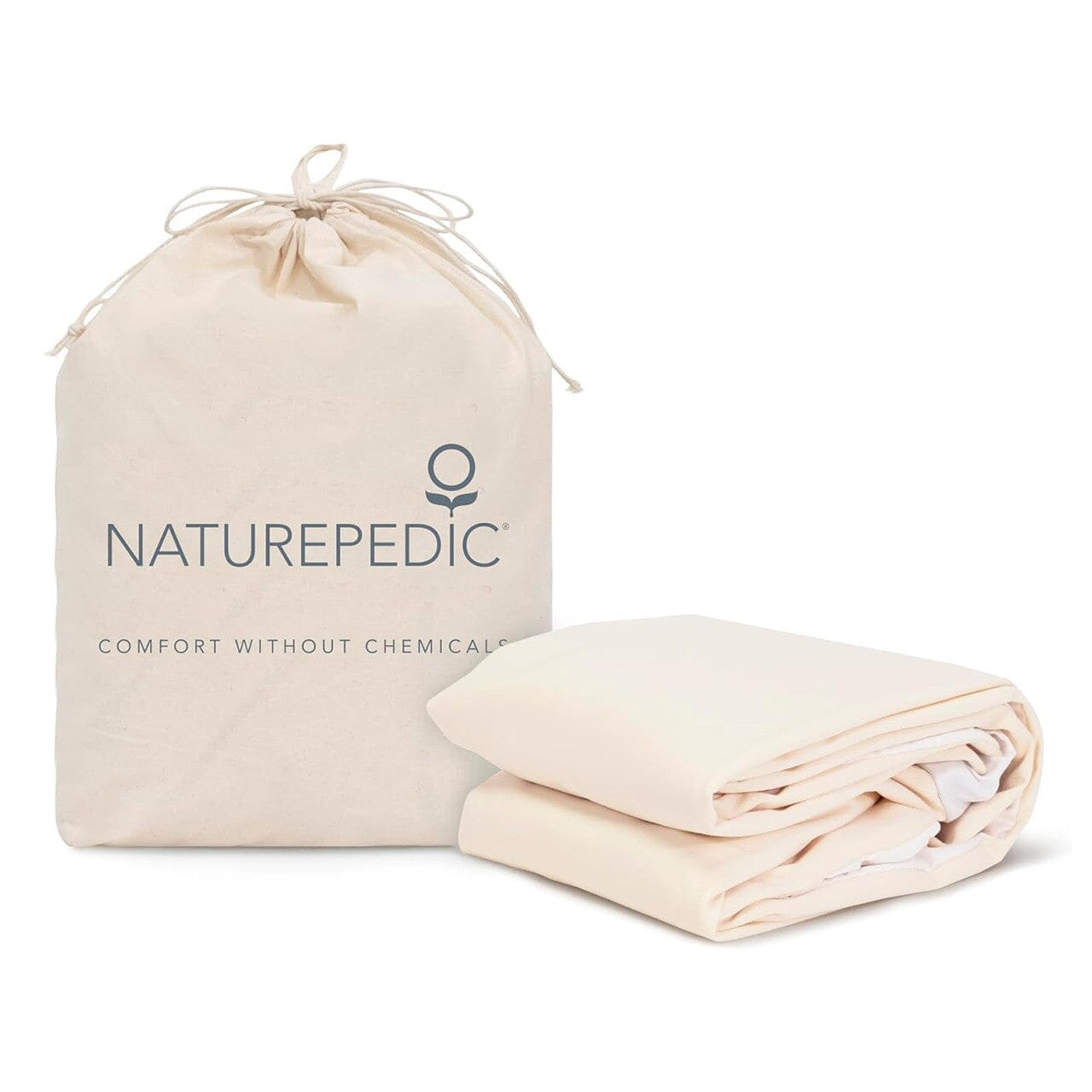 Naturepedic Waterproof Full Fitted Pad in Natural- Strolleria