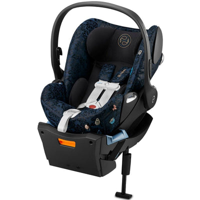 Cybex Cloud Q infant car seat on load leg base in Jewels of Nature collection colorway