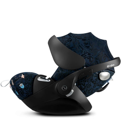 Side profile of Cybex Cloud Q infant car seat in Jewels of Nature collection colorway