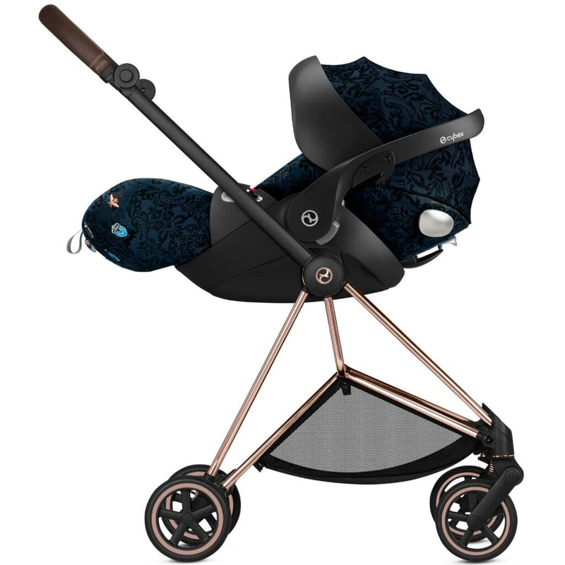 Cybex Cloud Q infant car seat on Mios stroller frame  in Jewels of Nature collection colorway