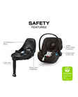 CYBEX LIBELLE Stroller + Cloud G Pro Infant Car Seat Travel System - Chocolate Brown - Bambi Baby