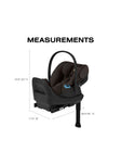CYBEX LIBELLE Stroller + Cloud G Pro Infant Car Seat Travel System - Chocolate Brown - Bambi Baby