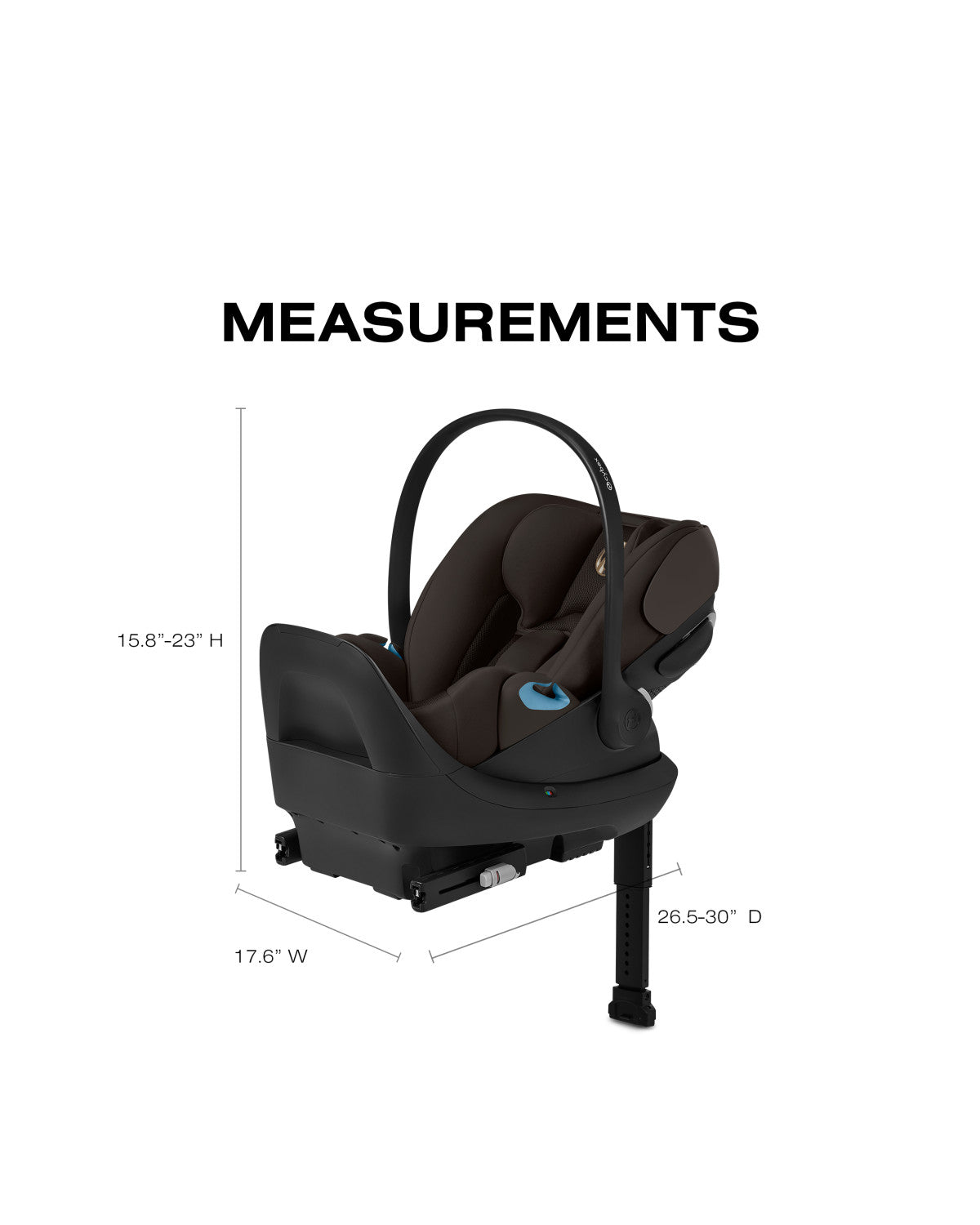 CYBEX LIBELLE Stroller + Cloud G Pro Infant Car Seat Travel System - Chocolate Brown- Strolleria