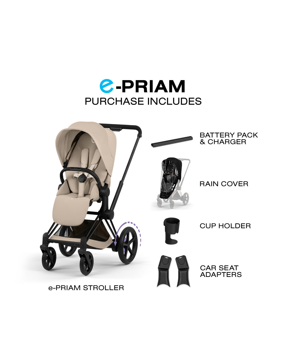 CYBEX e-PRIAM Stroller - Comfort Collection- Strolleria