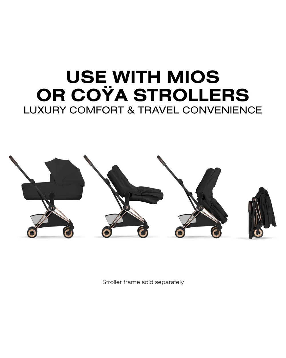 CYBEX MIOS/COYA Fold Lux Carry Cot - Style Collection- Strolleria