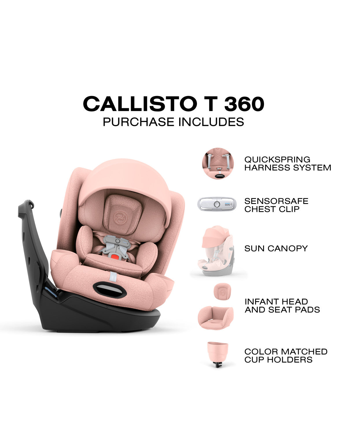 Cybex Callisto T 360 Rotating All-in-One Convertible Car Seat- Strolleria