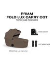 CYBEX PRIAM Fold Lux Carry Cot - Comfort Collection - Bambi Baby