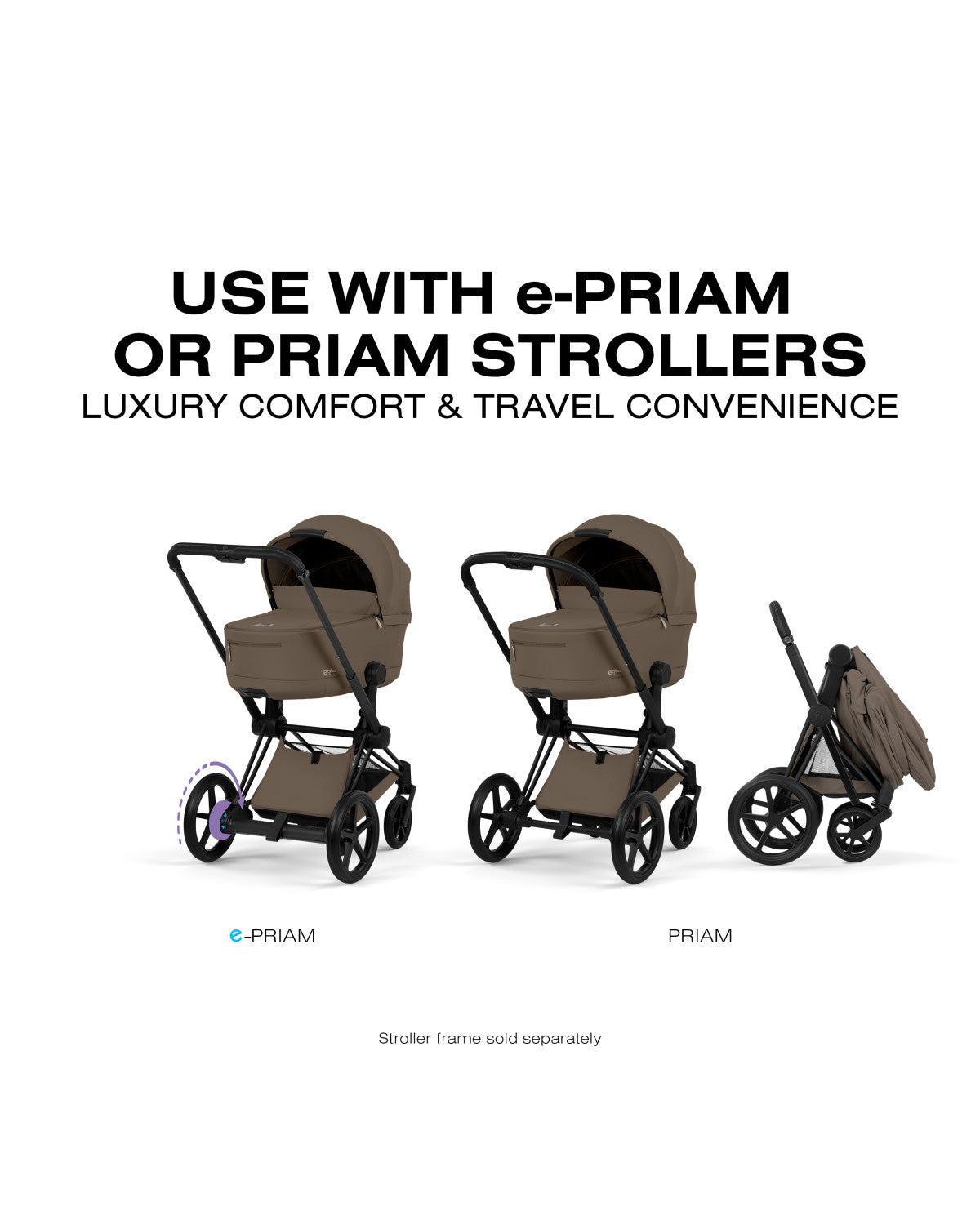 CYBEX PRIAM Fold Lux Carry Cot - Comfort Collection- Strolleria
