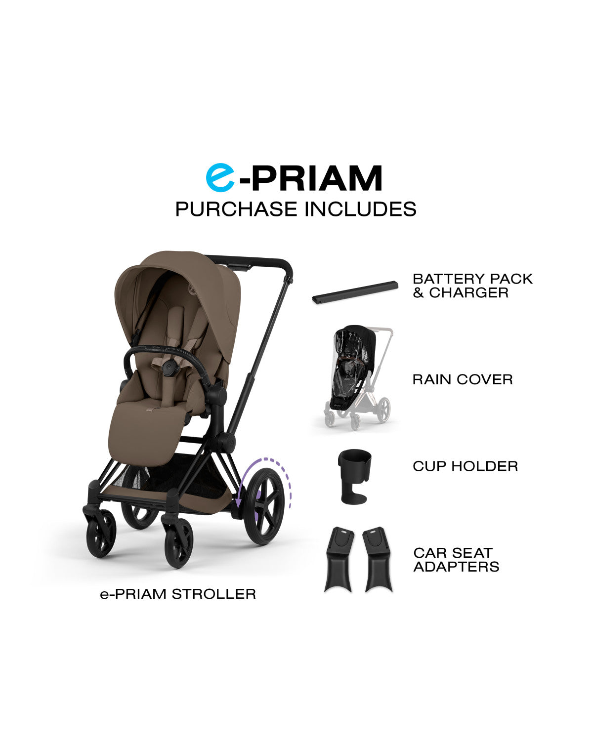 CYBEX e-PRIAM Stroller - Comfort Collection- Strolleria