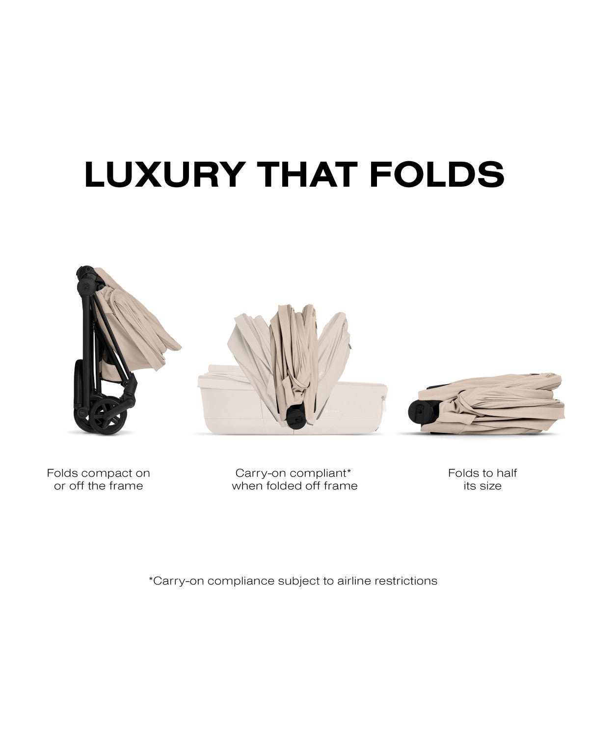 CYBEX MIOS/COYA Fold Lux Carry Cot - Comfort Collection- Strolleria