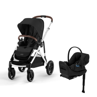 Cybex Gazelle S 2 and Cloud G Lux Travel System - Moon Black / Moon Black