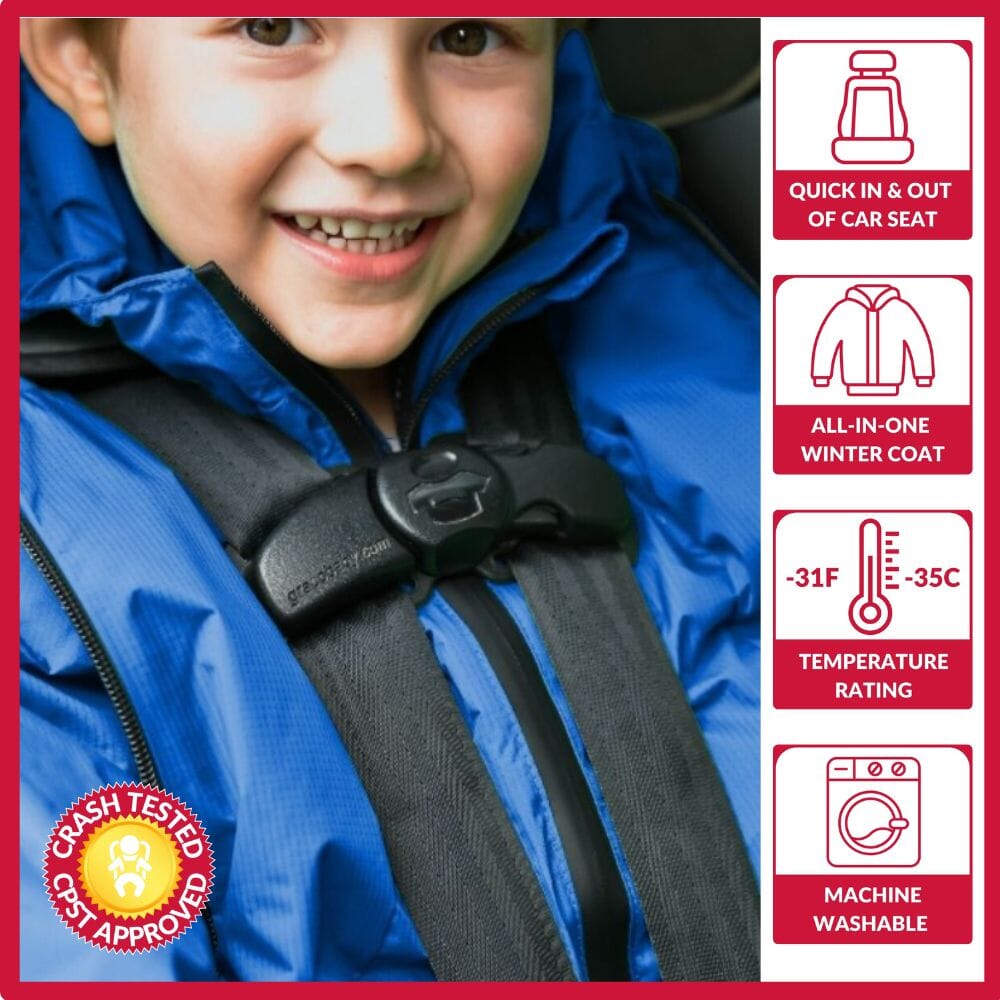 Onekid Car Seat Coat | The Road Coat Arctic - Royal Blue- Strolleria