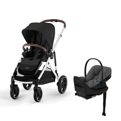 Cybex Gazelle S 2 and Cloud G Lux Travel System - Moon Black / Lava Grey