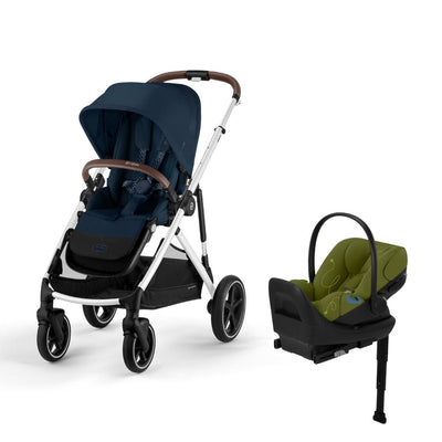 Cybex Gazelle S 2 and Cloud G Lux Travel System - Ocean Blue / Nature Green