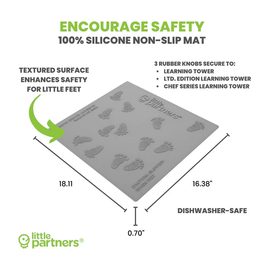 Little Partners Silicone Mat for Learning Tower Platform (Single Box)- Strolleria
