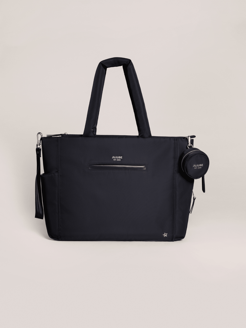 JuJuBe Utility-Strap Tote Diaper Bag - Black