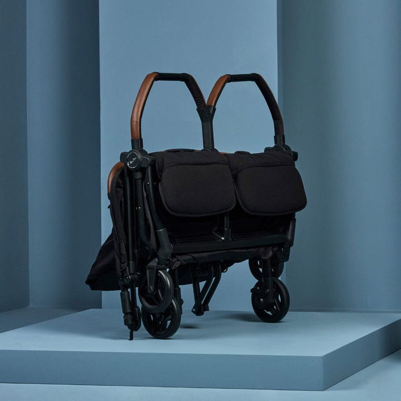 Silver Cross Jet Double Stroller - Black- Strolleria