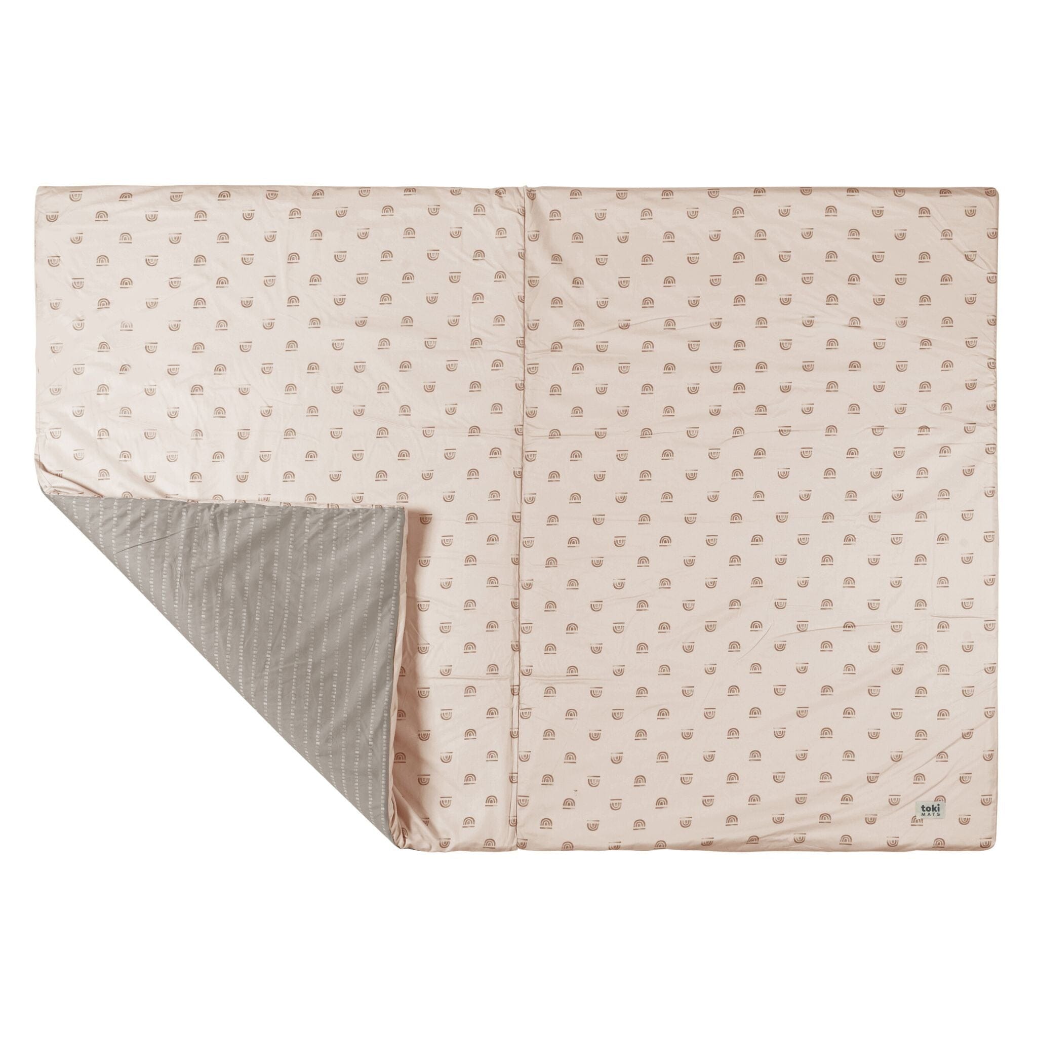 Toki Kids Rainbow Peach Organic Cotton Mat- Strolleria