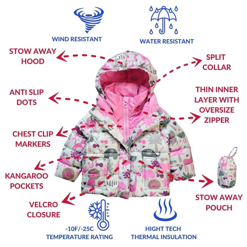 Onekid Car Seat Coat | The Road Coat Vegan - Safari Print