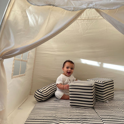 Toki Kids Bold Stripe Organic Cotton Mat