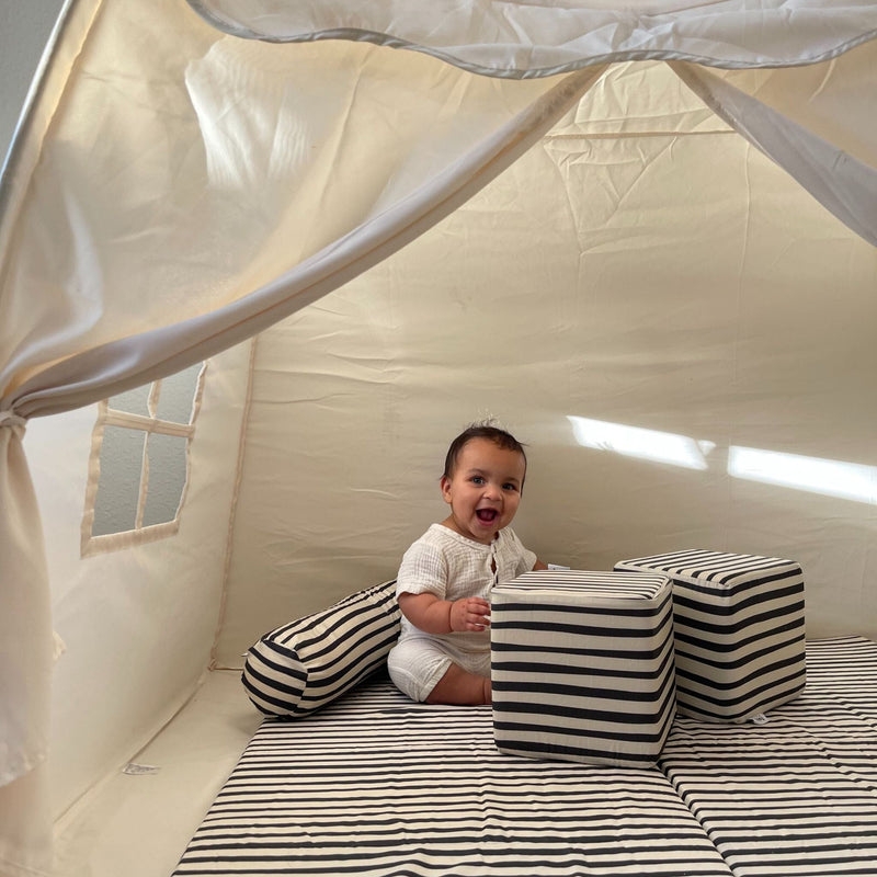 Toki Kids Bold Stripe Organic Cotton Mat