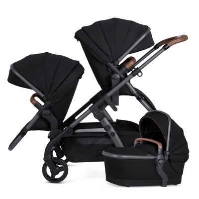 Silver Cross Wave 3 Single-to-Double Stroller Licorice