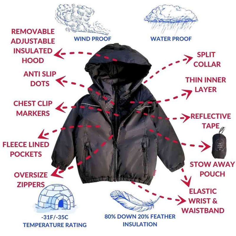 Onekid Car Seat Coat | The Road Coat Arctic - Black