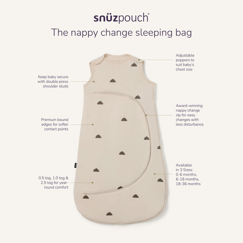 Snuz SnuzPouch Sleeping Bag - Cashmere Cross