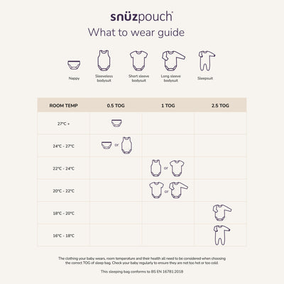 Snuz SnuzPouch Sleeping Bag - Sage Cross