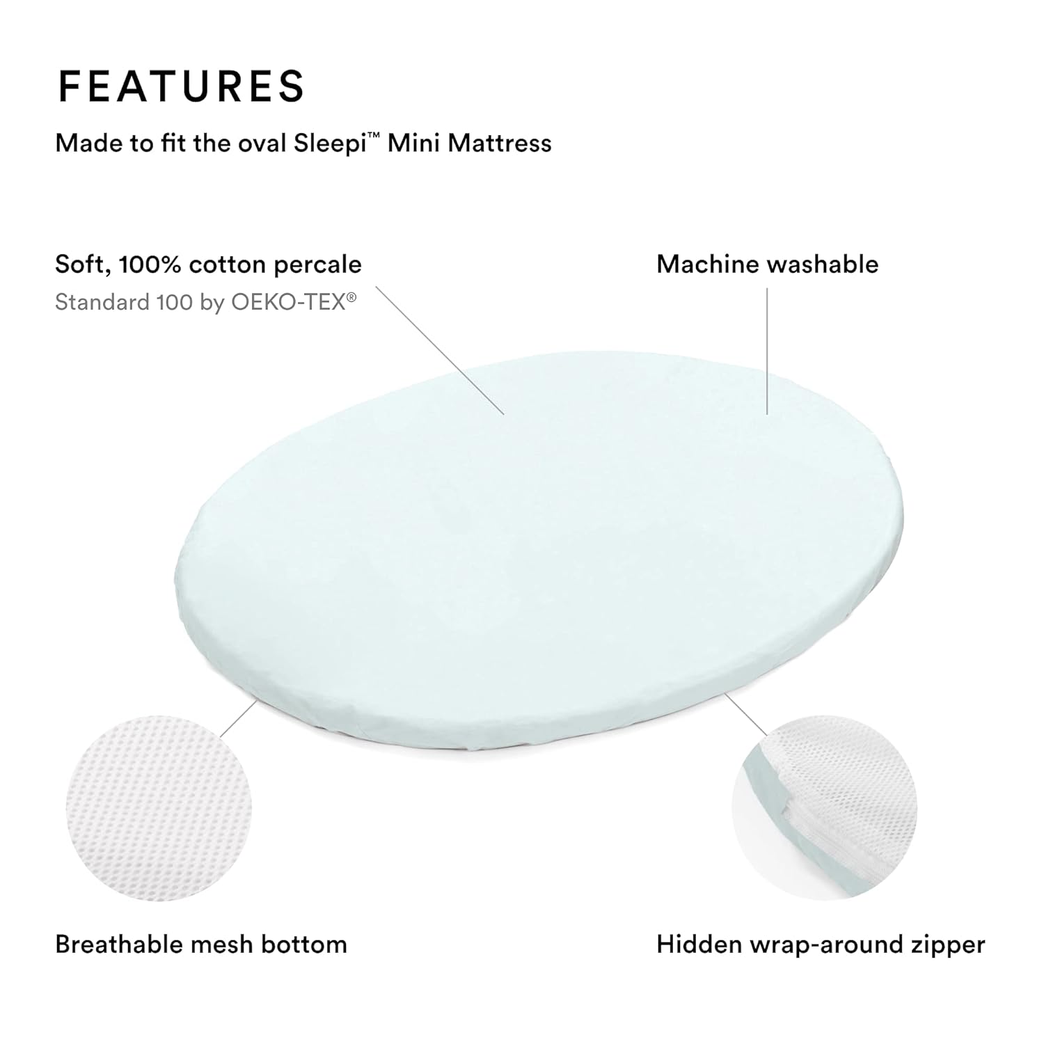 Stokke Fitted Sheet by Pehr - Sleepi Mini- Strolleria