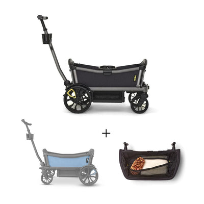 Veer Cruiser City / Cruiser City XL Wagon and Foldable Storage Basket Bundle