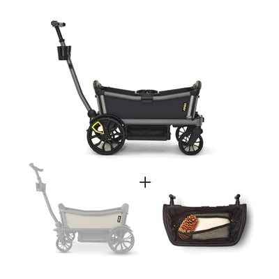 Veer Cruiser City / Cruiser City XL Wagon and Foldable Storage Basket Bundle