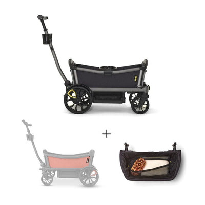 Veer Cruiser City / Cruiser City XL Wagon and Foldable Storage Basket Bundle