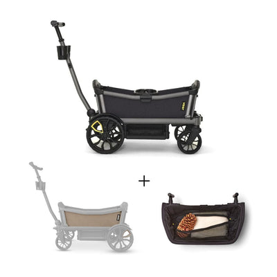 Veer Cruiser City / Cruiser City XL Wagon and Foldable Storage Basket Bundle