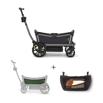 Veer Cruiser City / Cruiser City XL Wagon and Foldable Storage Basket Bundle