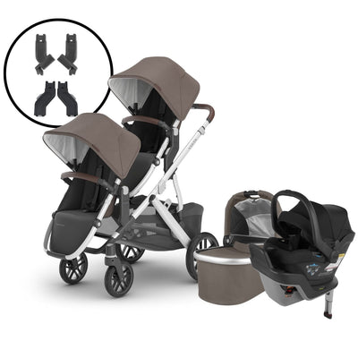 2024 UPPAbaby Vista V2 Double Stroller and Mesa Max Travel System - Theo / Jake