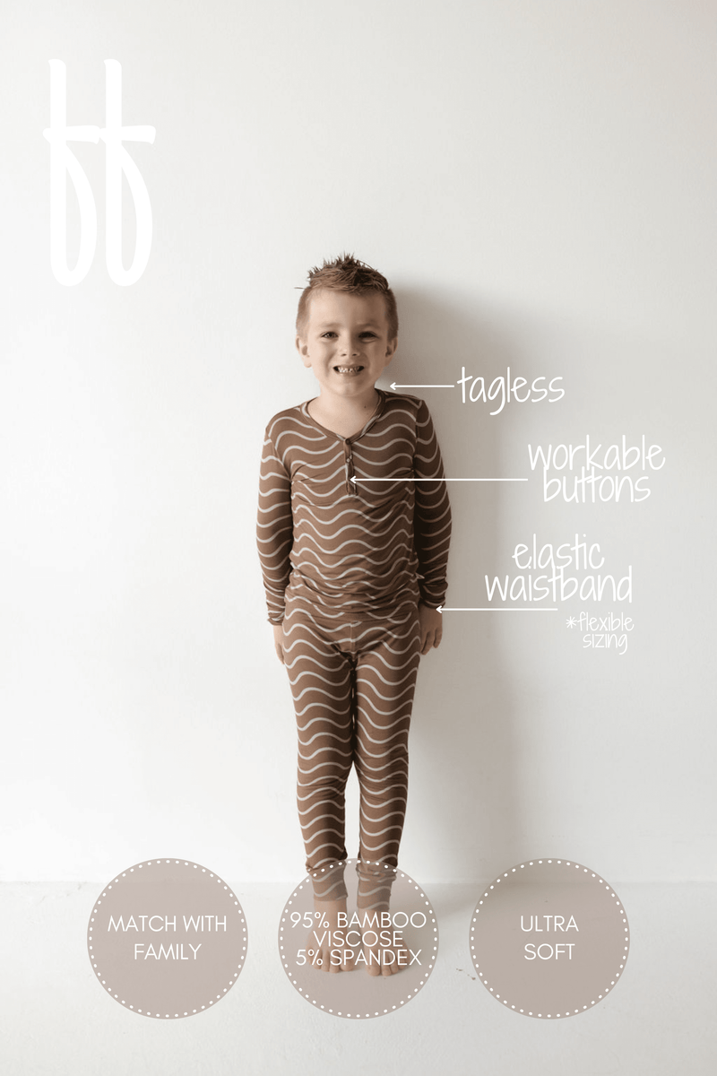 Forever French Baby - Bamboo Two Piece Pajamas | Static Waves