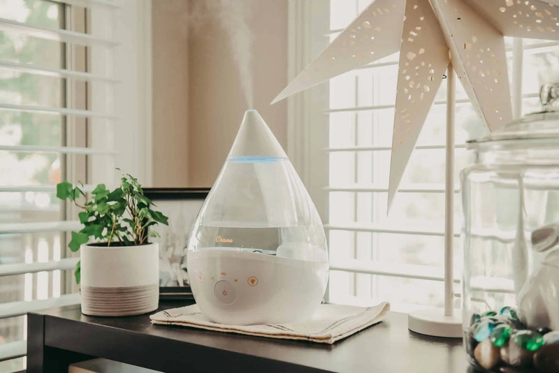 Crane Baby 4-in-1 Top Fill Humidifier with Sound Machine & Night Light