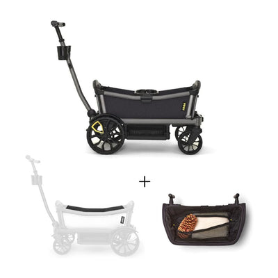 Veer Cruiser City / Cruiser City XL Wagon and Foldable Storage Basket Bundle