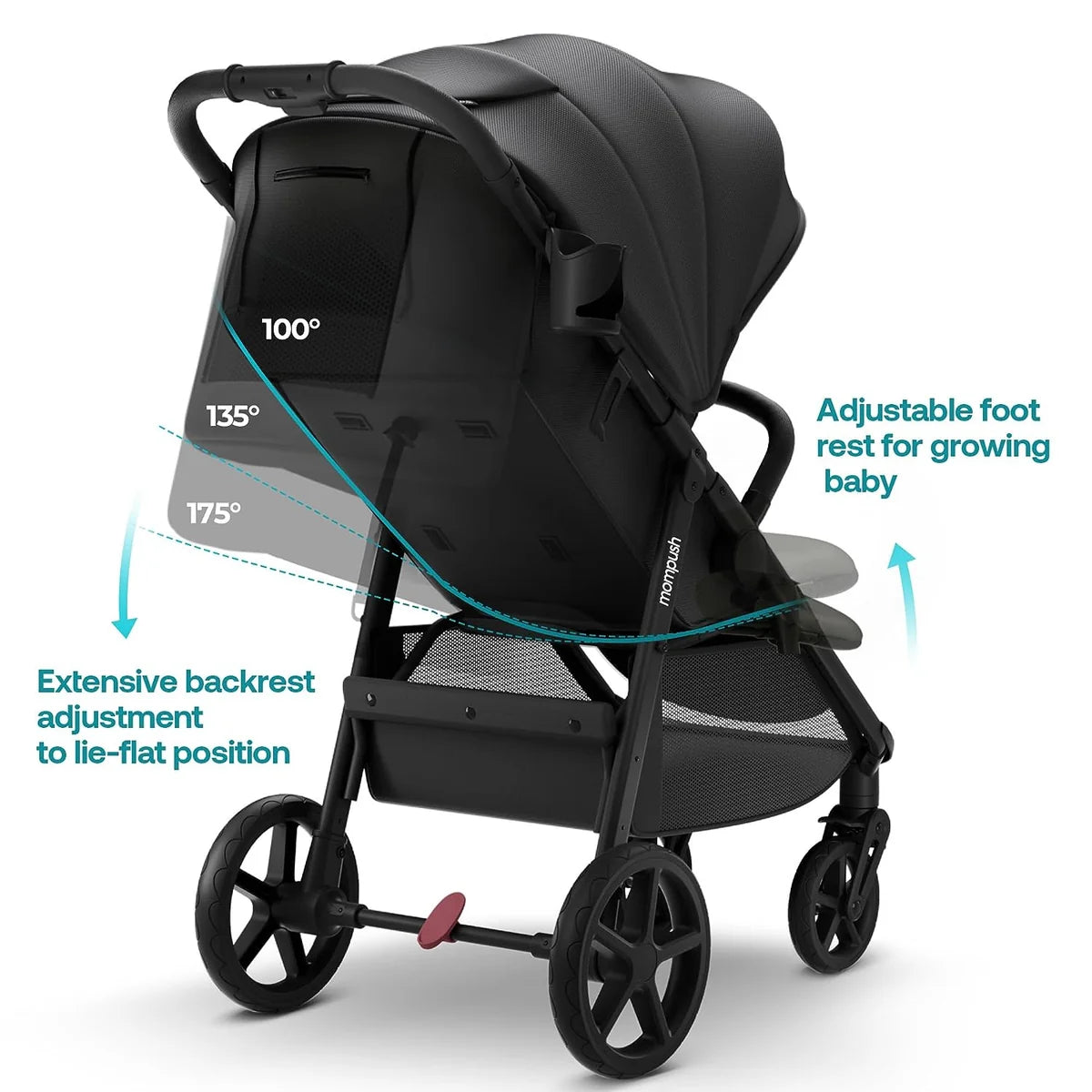 Mompush Nova Mid-Size Single Stroller- Strolleria