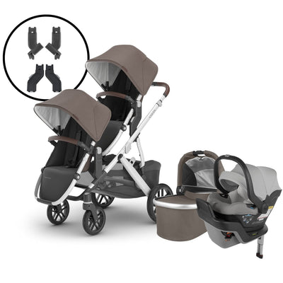 2024 UPPAbaby Vista V2 Double Stroller and Mesa Max Travel System - Theo / Stella