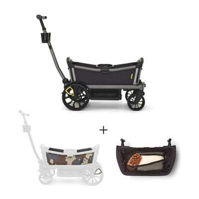 Veer Cruiser City / Cruiser City XL Wagon and Foldable Storage Basket Bundle