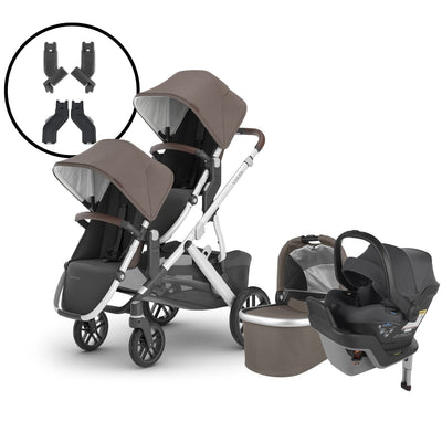 2024 UPPAbaby Vista V2 Double Stroller and Mesa Max Travel System - Theo / Greyson