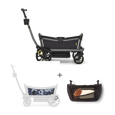 Veer Cruiser City / Cruiser City XL Wagon and Foldable Storage Basket Bundle