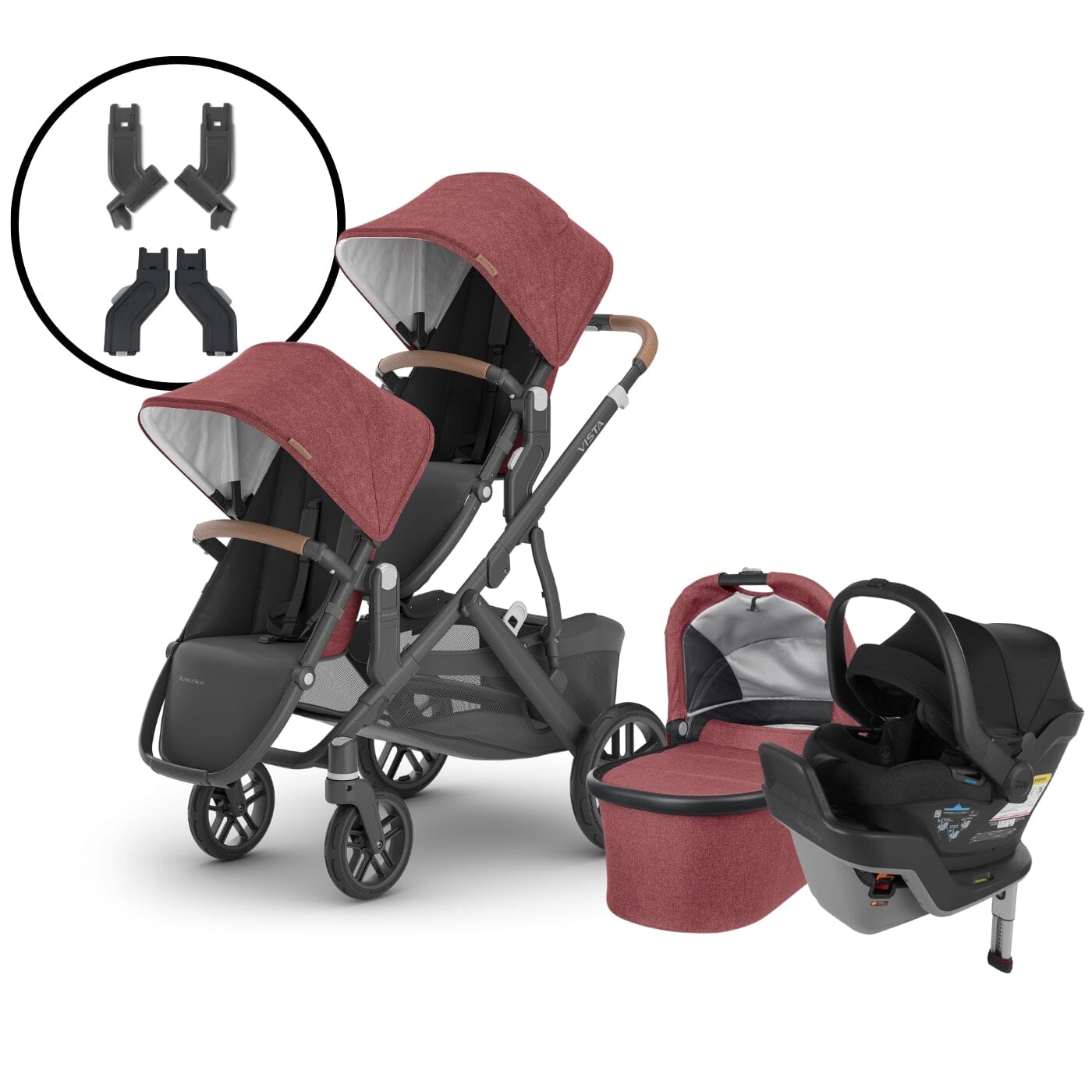 2024 UPPAbaby Vista V2 Double Stroller and Mesa Max Travel System
